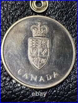 1967 Canada Confederation 100 Years Metal. 925 Toner With Case & Box