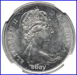 1967 Canada Silver 50 Cent Double Struck With Rotation NGC MS61 Mint Error Coin 1967 Canada Silver 50 Cent Double Struck With Rotation NGC MS61 Mint Error Coin