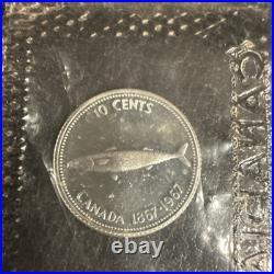 1967 Canadian, 80% Silver Dollar, Half, Quarter and Dime