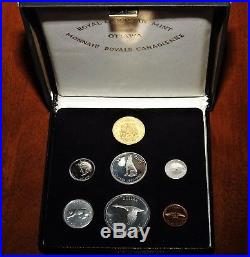 1967 Royal Canadian Mint Proof-Like 7 SILVER Coin Set incl. Box & 2017 $20