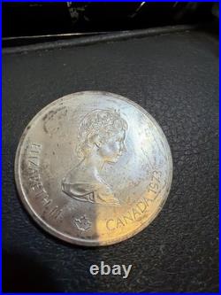 1973 Canada $10 Dollar Montreal Olympic Map Silver Coin