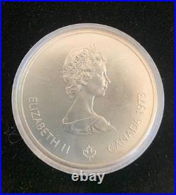 1973 Canada $10 Montreal Olympics World Map Sterling Silver Coin 92.5%