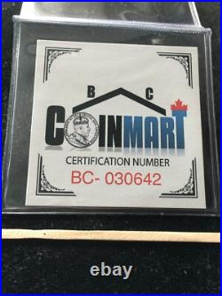 1973 Large Bust Coin Mart Graded Canadian, ¢25 Cent, EF-40 1973 Large Bust Coin Mart Graded Canadian, ¢25 Cent, EF-40