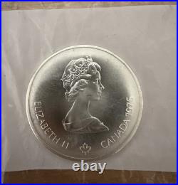 1975 Montreal CANADA Olympics 1.44 Oz ASW Silver $10 Coin Queen Elizabeth II