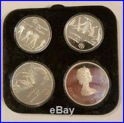 1976 CANADA Montreal OLYMPIC. 925 STERLING SILVER Coin Set with C. O. A