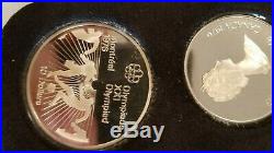 1976 CANADA Montreal OLYMPIC. 925 STERLING SILVER Coin Set with C. O. A
