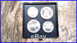 1976 Canada 28-Coin Olympics Set Sterling Silver With Wooden Case