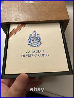 1976 Canada 28 Coin Sterling Silver Olympic Set XXI Olympiad Montreal