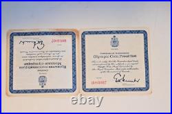 1976 Canada Montreal Olympic 4 Piece Silver Proof Coin Set With Case & COA Set 7