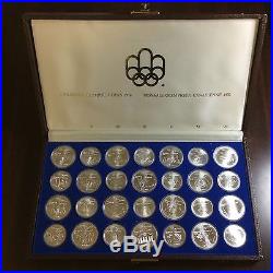 1976 Canada Montreal Olympic Games Sterling Silver Coin Set 28 Coins