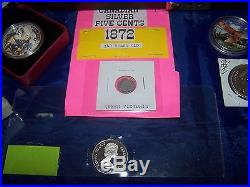 1976 Canada Montreal Olympics 28 Sterling Silver Coin Complete Set withCase +