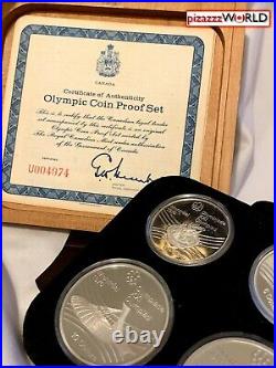 1976 Canada Montreal Olympics 4-Coin Set-Series VII. 925 Silver-4.3 Troy Ounces