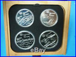 1976 Canada Sterling Silver 4-coin Deluxe Proof Set Olympic Games