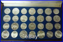 1976 Canadian Montreal Olympics Uncirculated Sterling Silver Coins-Original Box