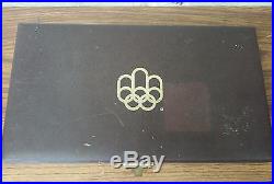 1976 Canadian Montreal Olympics Uncirculated Sterling Silver Coins-Original Box