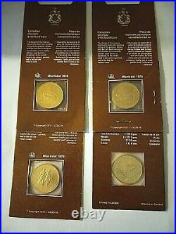 1976 Canadian Olympic $100 Gold Coin 1/4 Ounce Of Gold & 1/4 Ounce Silver 4 Lots