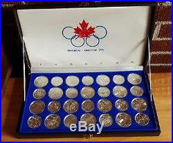 1976 Montreal Olympic 28 Coin Commemorative Set 30 plus TROY OZS SILVER