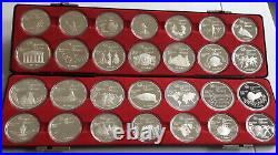 1976 Montreal Olympic Complete 28 Silver Coin Set
