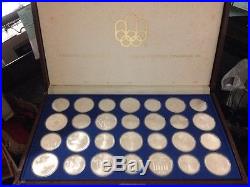 1976 Montreal Olympics 28 Sterling Silver Coin Complete Set