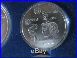1976 Proof Silver Canadian Montreal Olympic Games Set -28 Coin Set