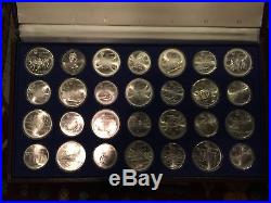 1976 Proof Silver Canadian Montreal Olympic Games Set 28 Coin in original box