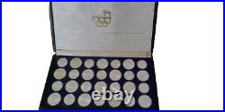 1976 Silver Canadian Monnaie Olympic Set 28 Coins in original box