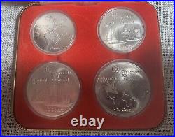 1976 Silver Canadian Montreal Olympic Games 4 Silver Coin Set Series 2