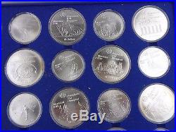 1976 Silver Canadian Montreal Olympic Games Set 28 Coin withCase/Paperwork
