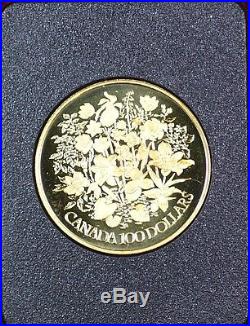 1977 Canada Queen Elizabeth II Silver Jubilee $100 Gold Proof Coin as Issued WW