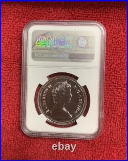 1986 Canada $1 Vancouver Centennial Silver Coin NGC MS 70 DPL