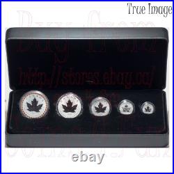 1988-2023 35th Anniversary Silver Maple Leaf 5-Coin Fractional Proof Set Canada