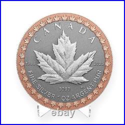 1988-2023 35th Anniversary Silver Maple Leaf 5-Coin Fractional Set Reverse Proof
