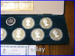 1988 Calgary Olympics Silver 20$ Coins Set Of 10 Coins Canada Proof
