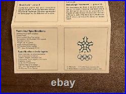 1988 Calgary Canada Olympics Coin Proof Set Includes 10 Silver Coins OGP & COA