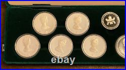 1988 Calgary Canada Olympics Coin Proof Set Includes 10 Silver Coins OGP & COA