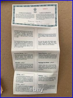 1988 Canada $20 Calgary Olympic Winter Games Silver 10 Coin Set with COA