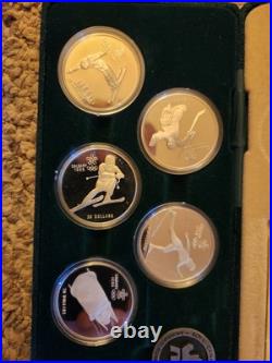 1988 Canada Calgary Olympic 20 Dollars 10 Silver Coin Set With Box & COA 1988 Canada Calgary Olympic 20 Dollars 10 Silver Coin Set With Box & COA