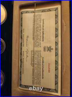 1988 Canada Calgary Olympic 20 Dollars 10 Silver Coin Set With Box & COA 1988 Canada Calgary Olympic 20 Dollars 10 Silver Coin Set With Box & COA