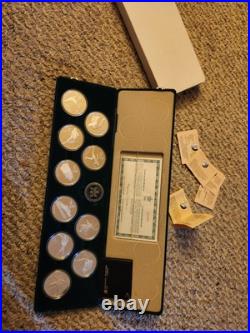 1988 Canada Calgary Olympic 20 Dollars 10 Silver Coin Set With Box & COA 1988 Canada Calgary Olympic 20 Dollars 10 Silver Coin Set With Box & COA