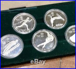 1988 Canada Calgary Olympic Winter Games Proof Sterling Silver 10 Coin Set