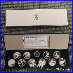 1988 Canada Calgary Olympics Sterling Silver $20 10 Coin Set #coinsofcanada