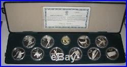 1988 Canada Gold Coin Olympic Set 1988 Calgary Games 10 Silver Coins/1 Gold Coa