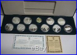1988 Canada Gold Coin Olympic Set 1988 Calgary Games 10 Silver Coins/1 Gold Coa