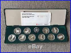 1988 Canada Olympic Ten (10) Coin Set Silver Uncirculated