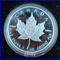1989 $5 PROOF Silver Maple Leaf Coin
