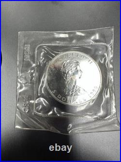 1989 Canada Maple Leaf 1 oz Silver 2nd Year Maple In Oirginal Lolipop Pack