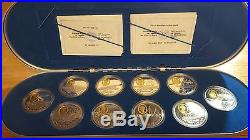 1990-1994 $20 Canada Powered Flight 1st 50 Yrs 10 Coin Sterling Silver Proof Set