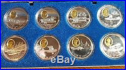 1990-1994 $20 Canada Powered Flight 1st 50 Yrs 10 Coin Sterling Silver Proof Set