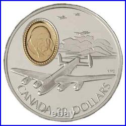 1990 Canada $20 Sterling Silver Coin The Avro Lancaster Bomber