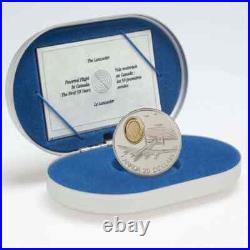 1990 Canada $20 Sterling Silver Coin The Avro Lancaster Bomber